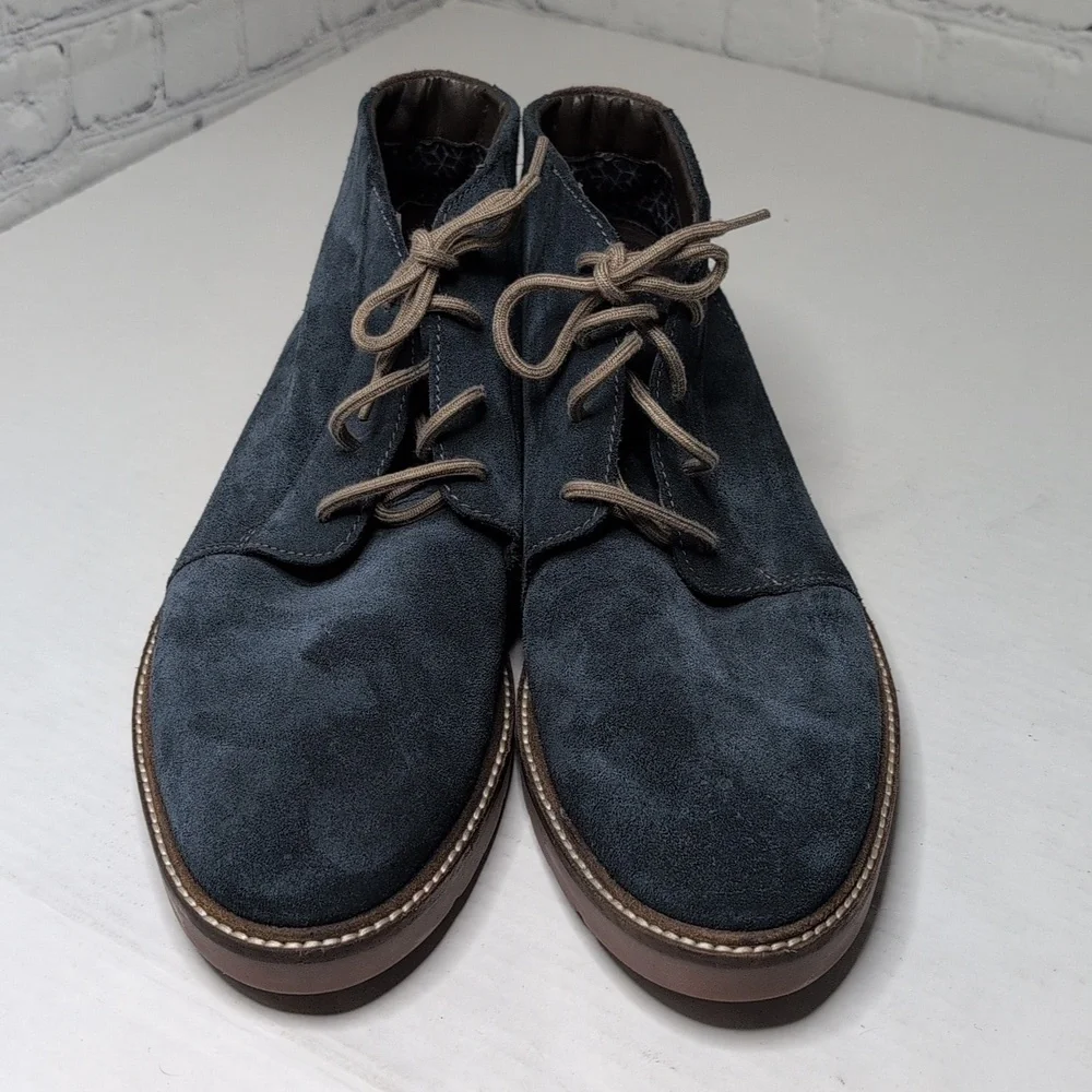 Clarks Men's Chukka Boots Blue Suede